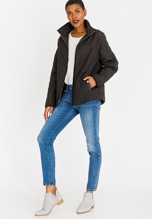 edit - Lightweight Puffer Jacket Black