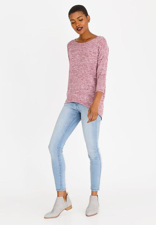 edit - Cross Over Back Top Burgundy