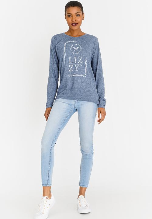 Lizzy - Adamaris Long Sleeve Tee Dark Blue
