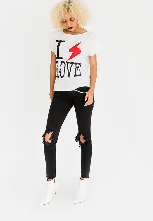 Vintage Zionist - Love Lightening Tee White