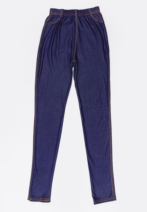 Pop Candy - Girls Jeggings Dark Blue