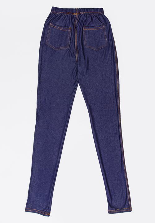 Pop Candy - Girls Jeggings Dark Blue