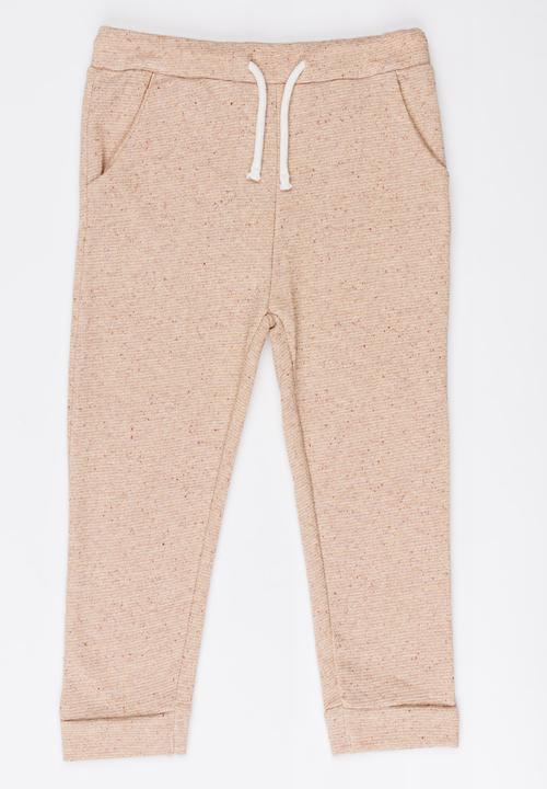 MINOTI - Lurex Fleece Jogger Mid Pink