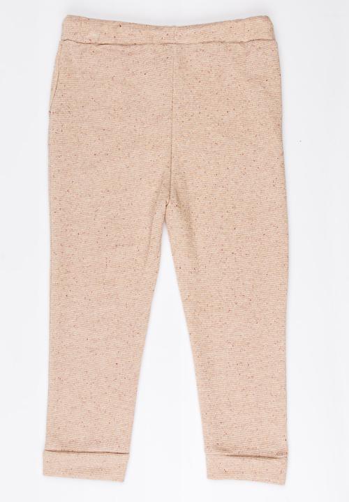 MINOTI - Lurex Fleece Jogger Mid Pink