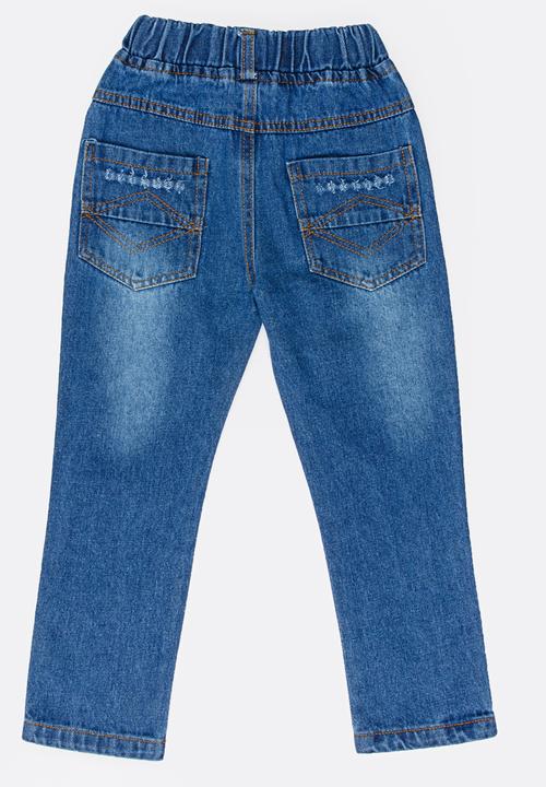 Pop Candy - Girls Slim Leg Jeans Pale Blue