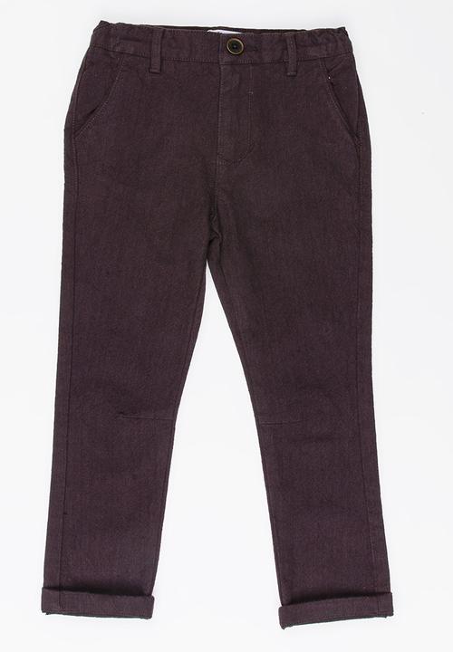 MINOTI - Pique Rolled Up Pants Charcoal
