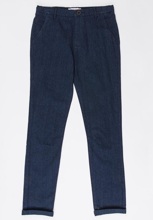 MINOTI - Pique Rolled Up Pants Blue