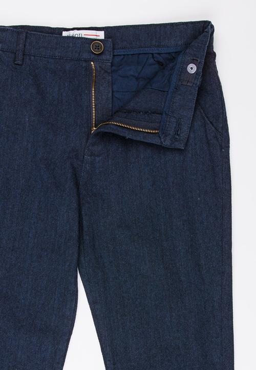 MINOTI - Pique Rolled Up Pants Blue