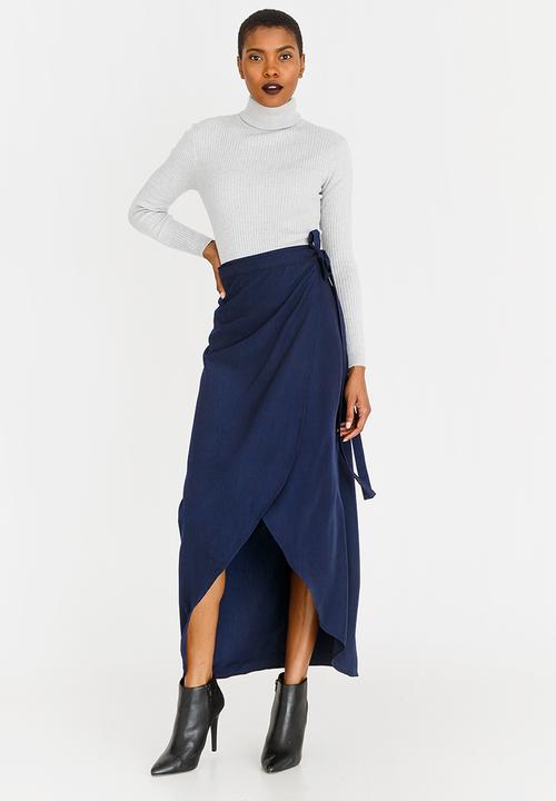 Wrap Over Skirt Navy edit Skirts