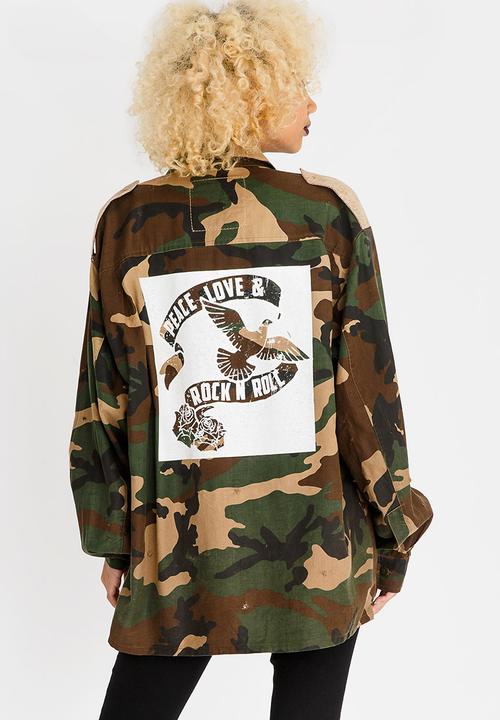 Vintage Zionist - Army of Peace Shirt Khaki Green
