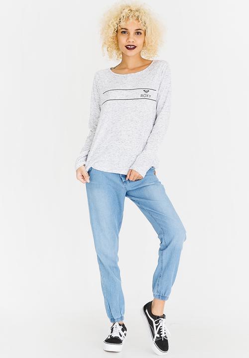 Roxy - Panelled Tee Black and White