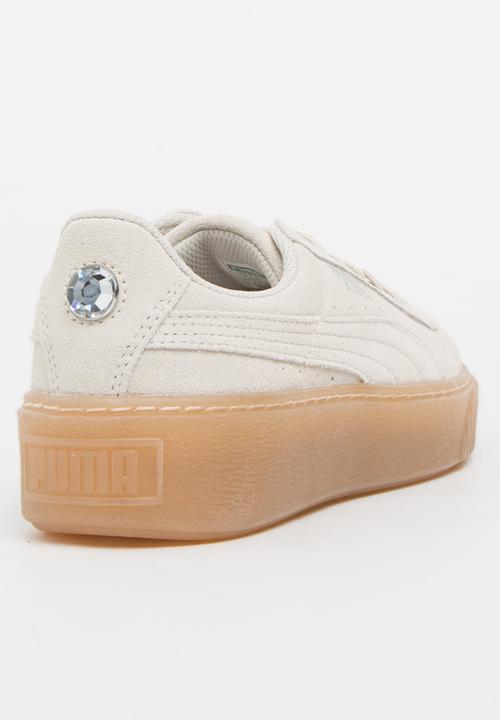 PUMA - Puma Suede Platform Jewel Sneaker Cream