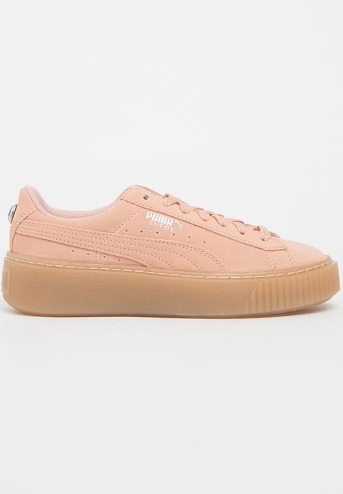 PUMA - Puma Suede Platform Jewel Sneaker Peach