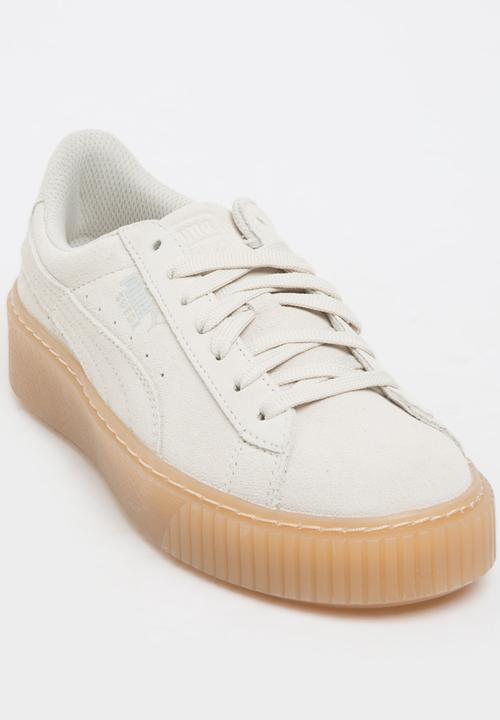 PUMA - Puma Suede Platform Jewel Sneaker Cream