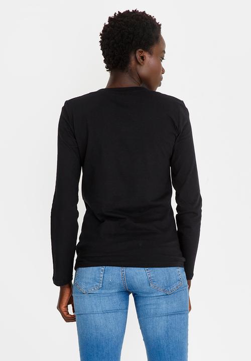 JEEP - Embroidered Detail Tee Black