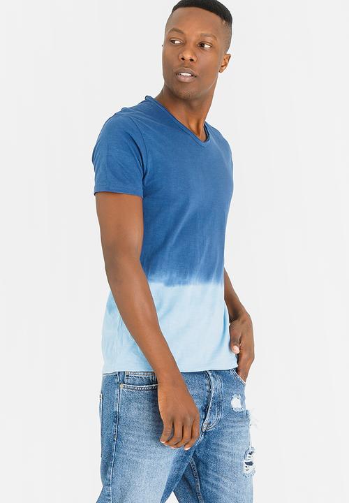 STYLE REPUBLIC - Dylan Dip Dye Tee Blue