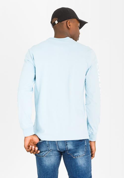 Converse - Converse Star Chevron Wordmark Tee Pale Blue