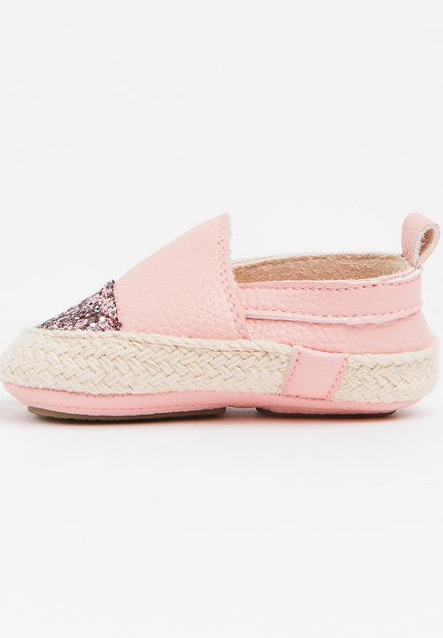 Pop Candy - Glitter Slip On Pale Pink