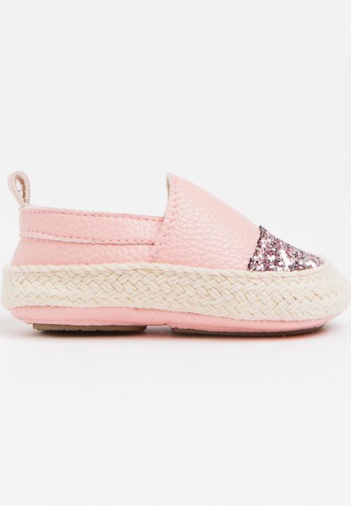 Pop Candy - Glitter Slip On Pale Pink