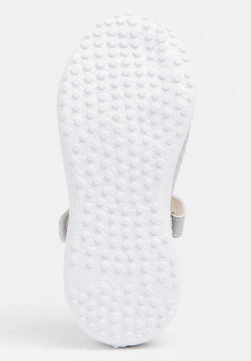 Pop Candy - Velcro Strap Slip On Grey