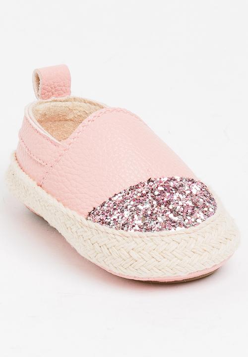 Pop Candy - Glitter Slip On Pale Pink