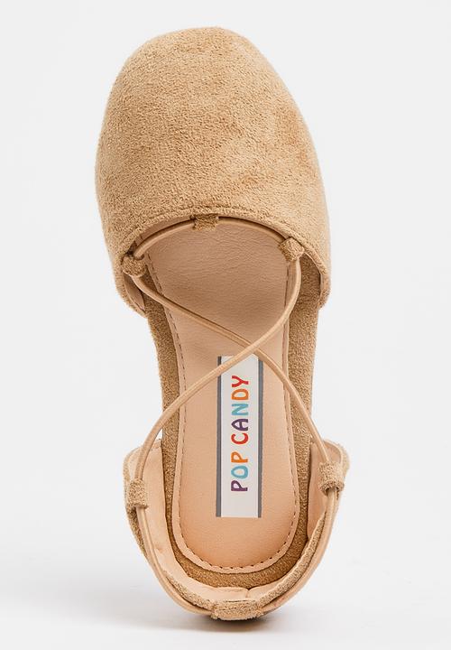Pop Candy - Criss-Cross Slip On Nude