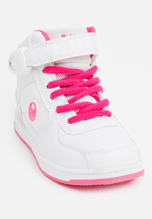 Bubblegummers - High Top Lace Up Sneaker White