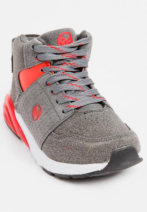 Bubblegummers - High Top Lace Up Sneaker Grey