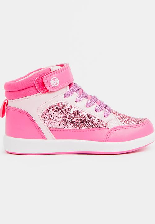 Bubblegummers - Lace-Up Sneaker Dark Pink