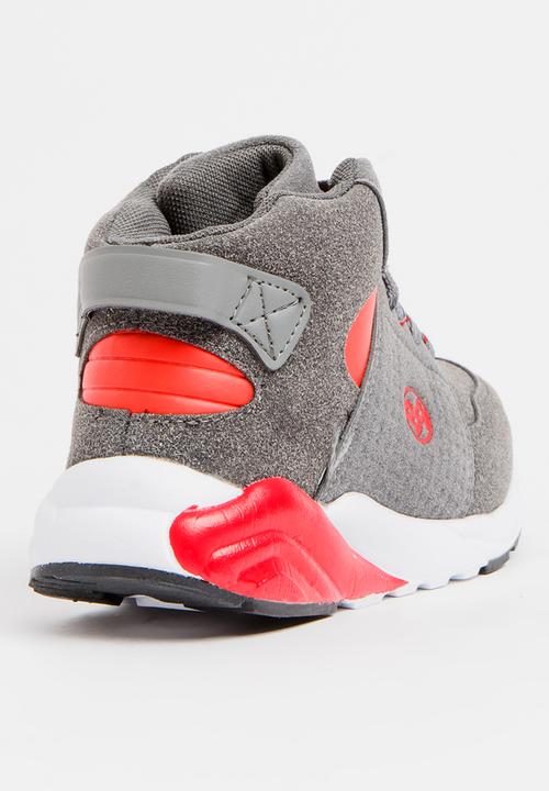 Bubblegummers - High Top Lace Up Sneaker Grey