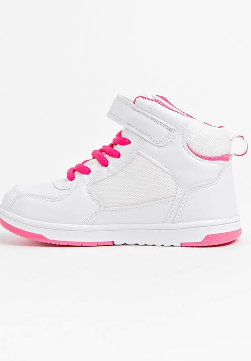 Bubblegummers - High Top Lace Up Sneaker White