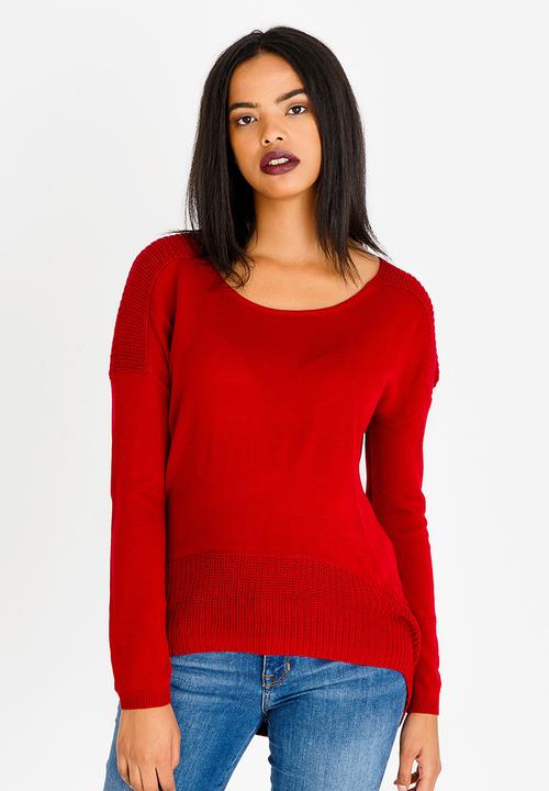 Revenge - Long Sleeve Top Red