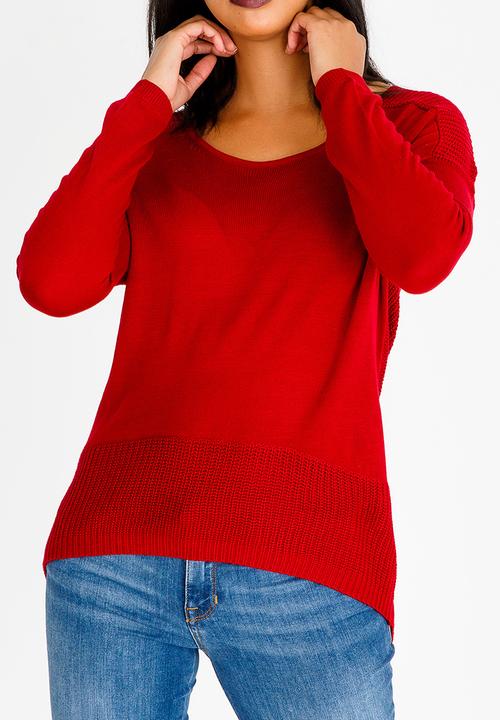Revenge - Long Sleeve Top Red
