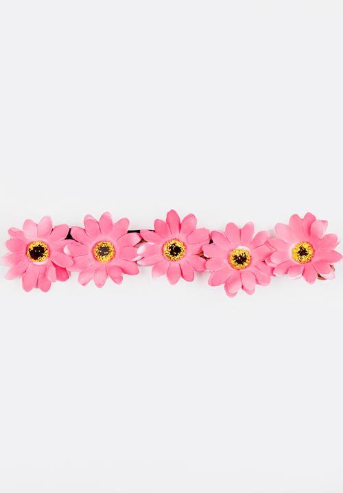 Jewels and Lace - Floral Headband Pale Pink