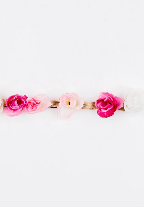 Jewels and Lace - Rose Headband Multi-colour