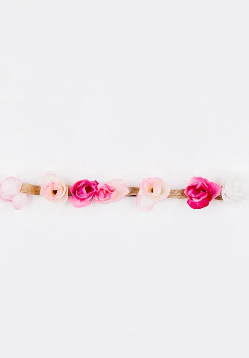 Jewels and Lace - Rose Headband Multi-colour
