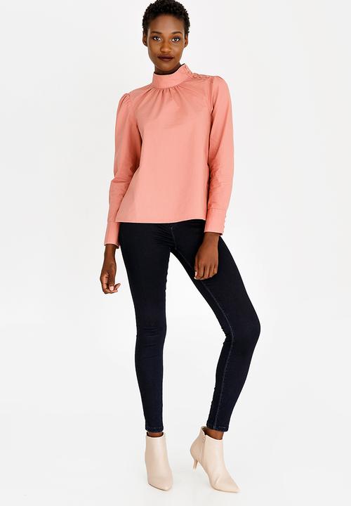 Vero Moda - Button Detail Shirt Mid Pink