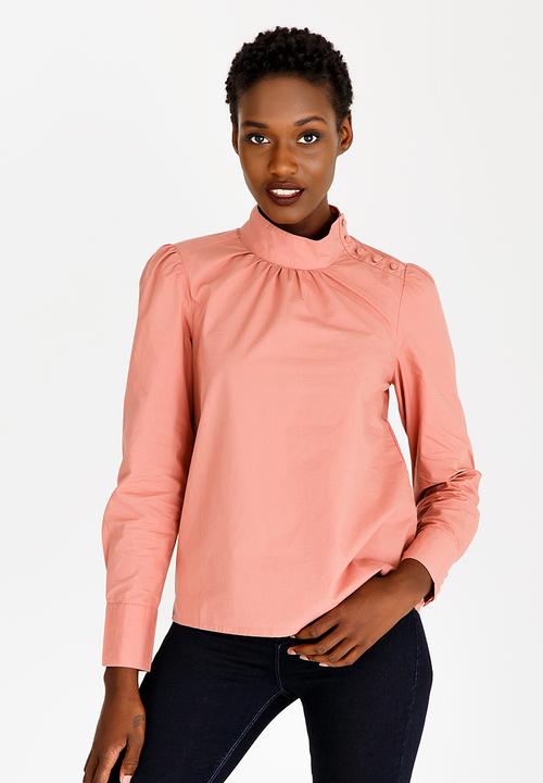 Vero Moda - Button Detail Shirt Mid Pink