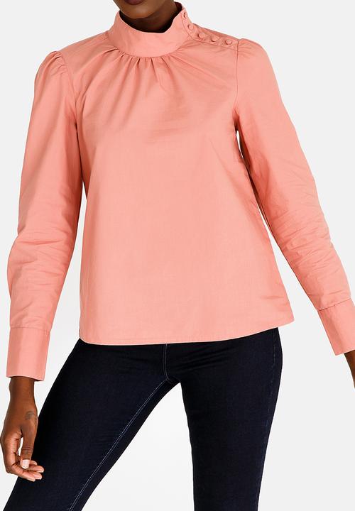 Vero Moda - Button Detail Shirt Mid Pink