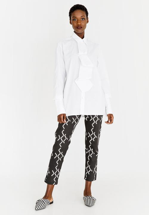 Chulaap - Shirt with Tie Detail White