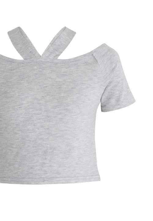 Rebel Republic - Crop Top Grey