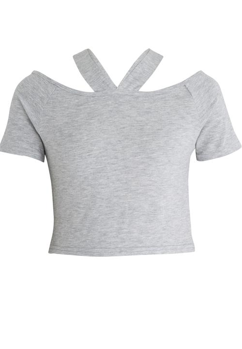 Rebel Republic - Crop Top Grey