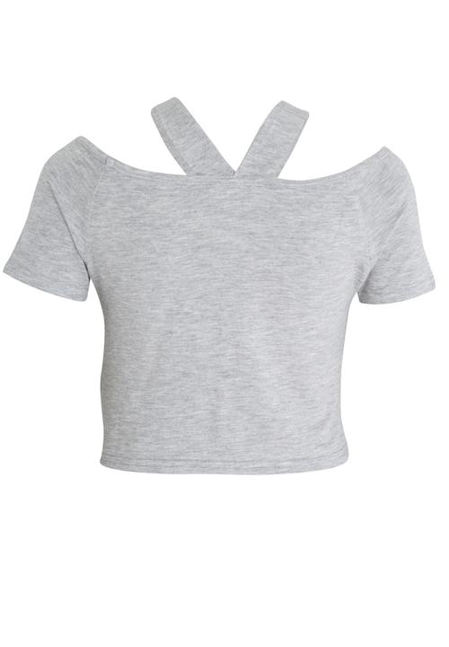 Rebel Republic - Crop Top Grey
