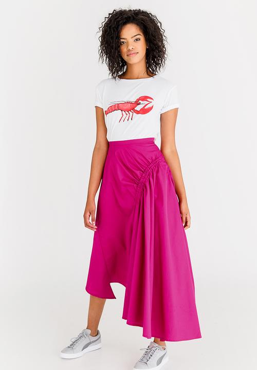 STYLE REPUBLIC - Asymmetrical Skirt Magenta