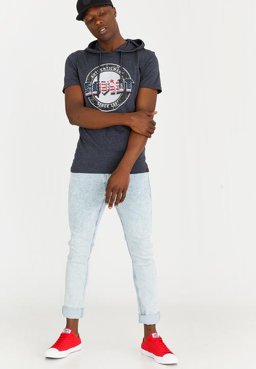 SOVIET - Santos Hooded Tee Navy