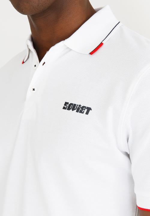 SOVIET - Swansea Pique Golfer White