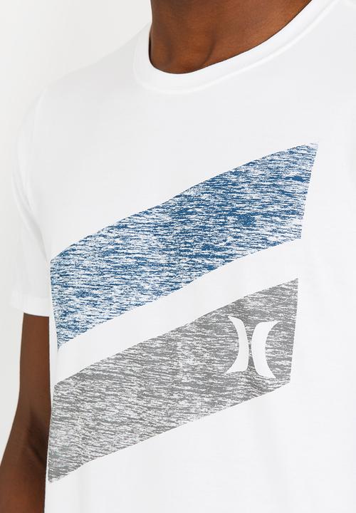 Hurley - Icon Slash Push Through T Shirt White
