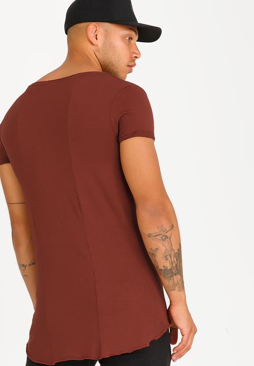 STYLE REPUBLIC - Rebel Crew Neck  Tee Rust