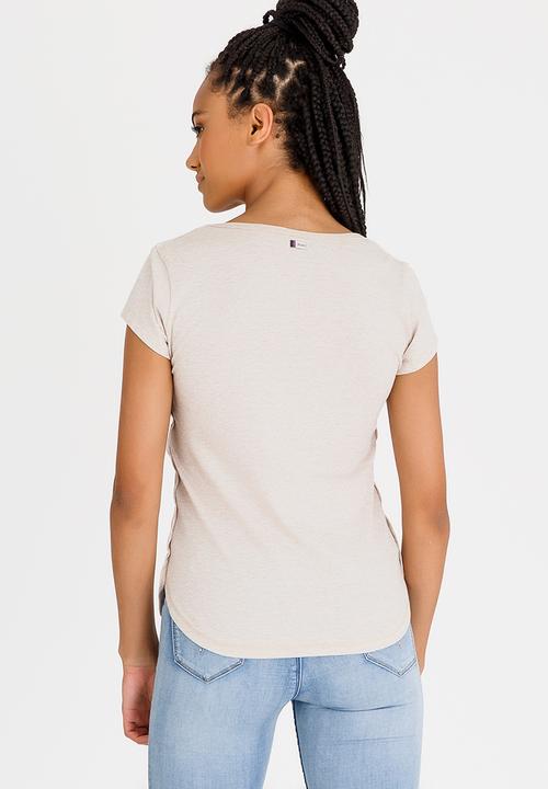 Roxy - Diamond In the Rough Tee Beige