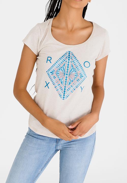 Roxy - Diamond In the Rough Tee Beige